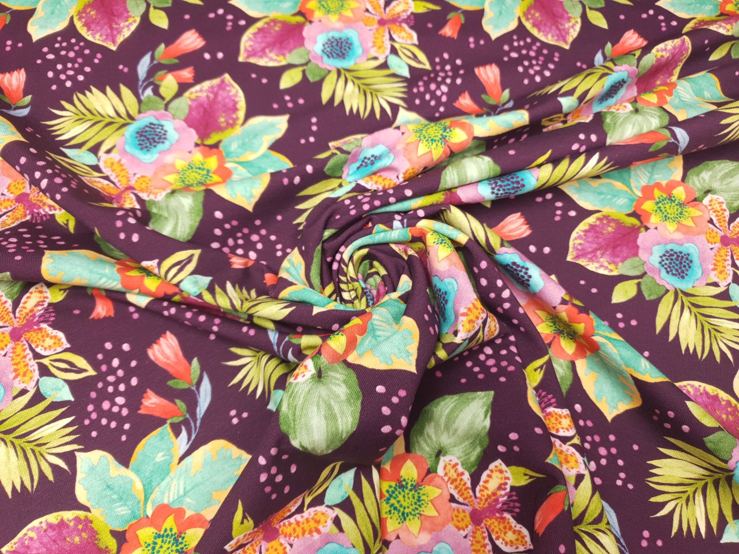 Jungle Bouque violett/bunt