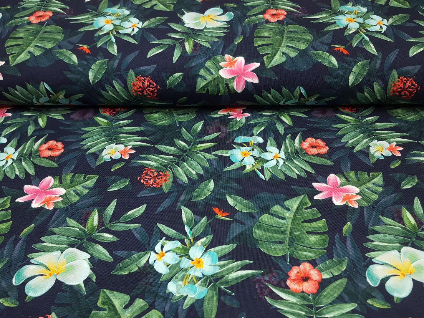 Einzelstück Jungle Flowers navy/bunt