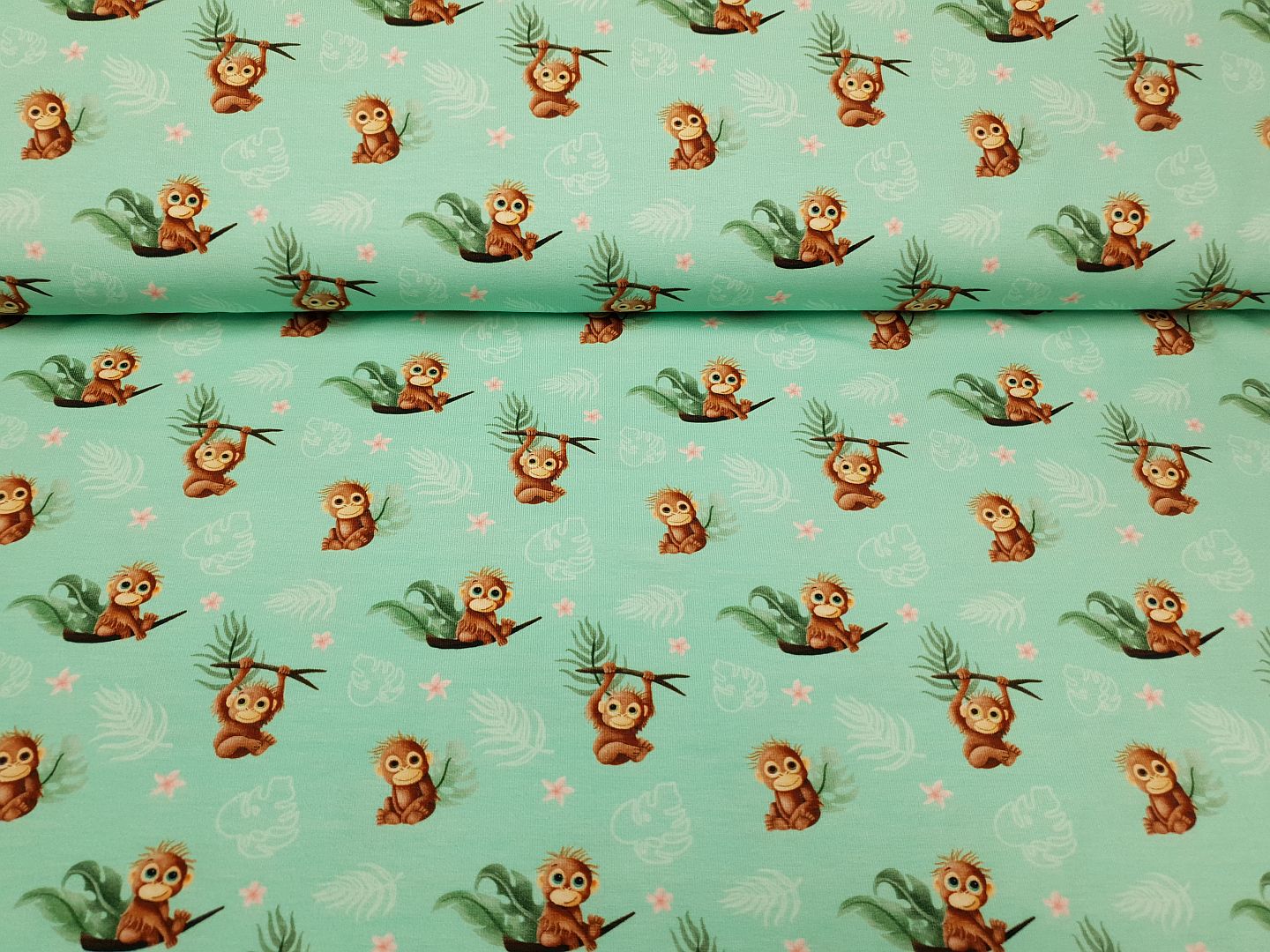 Jungle Fun mint/rosa/rotbraun