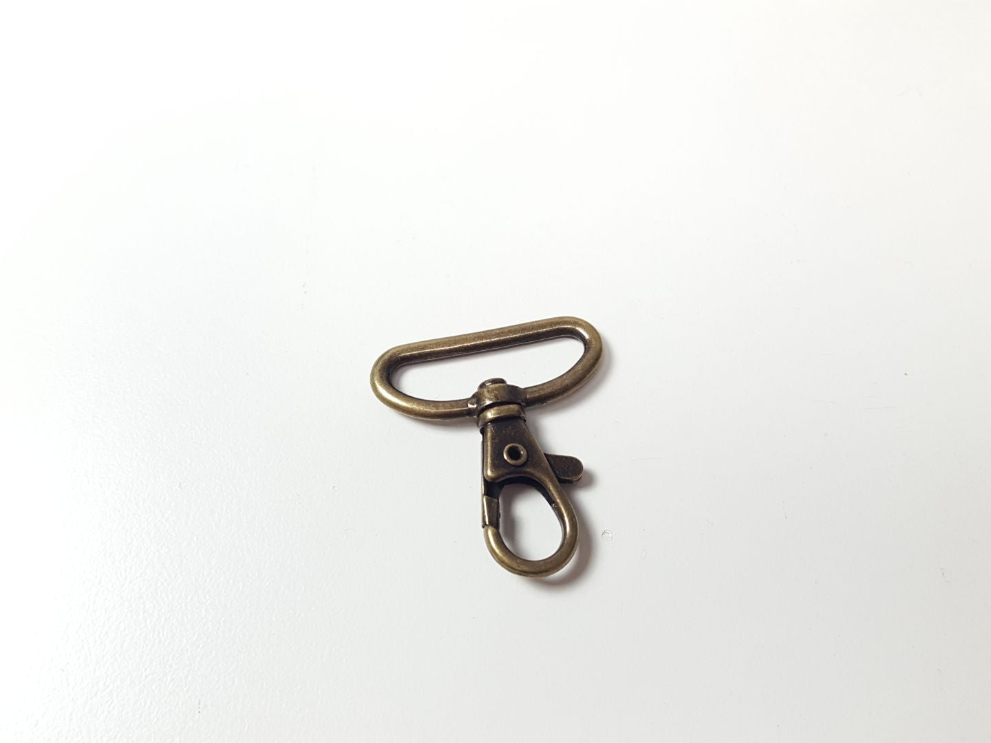 Taschen Karabinerhaken für 30mm Gurtband, messing