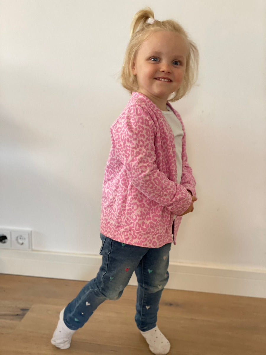 Papierschnittmuster Strickjacke Karo Kinder von Fadenkäfer
