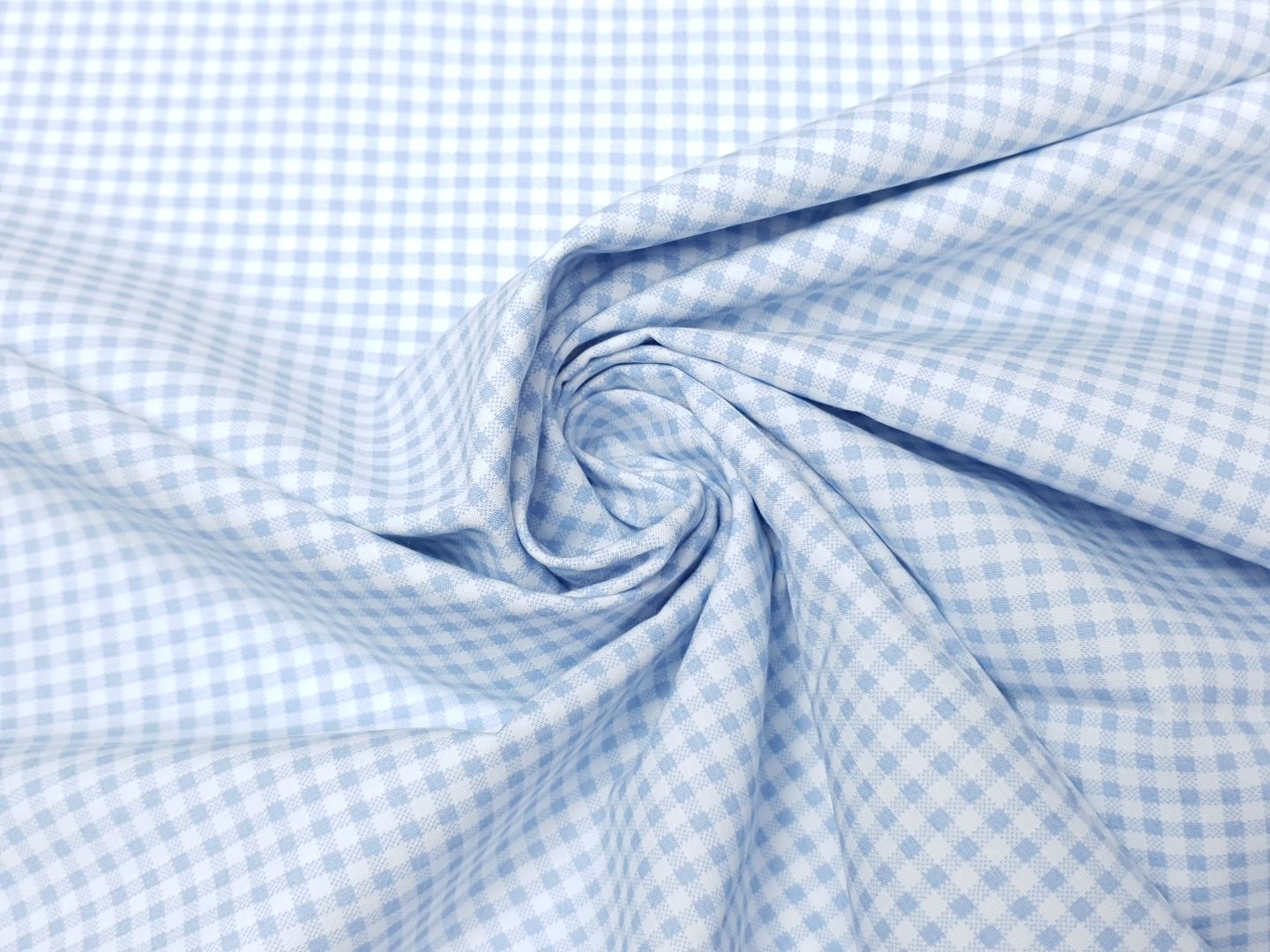 Einzelstück Karo weiss/hellblau