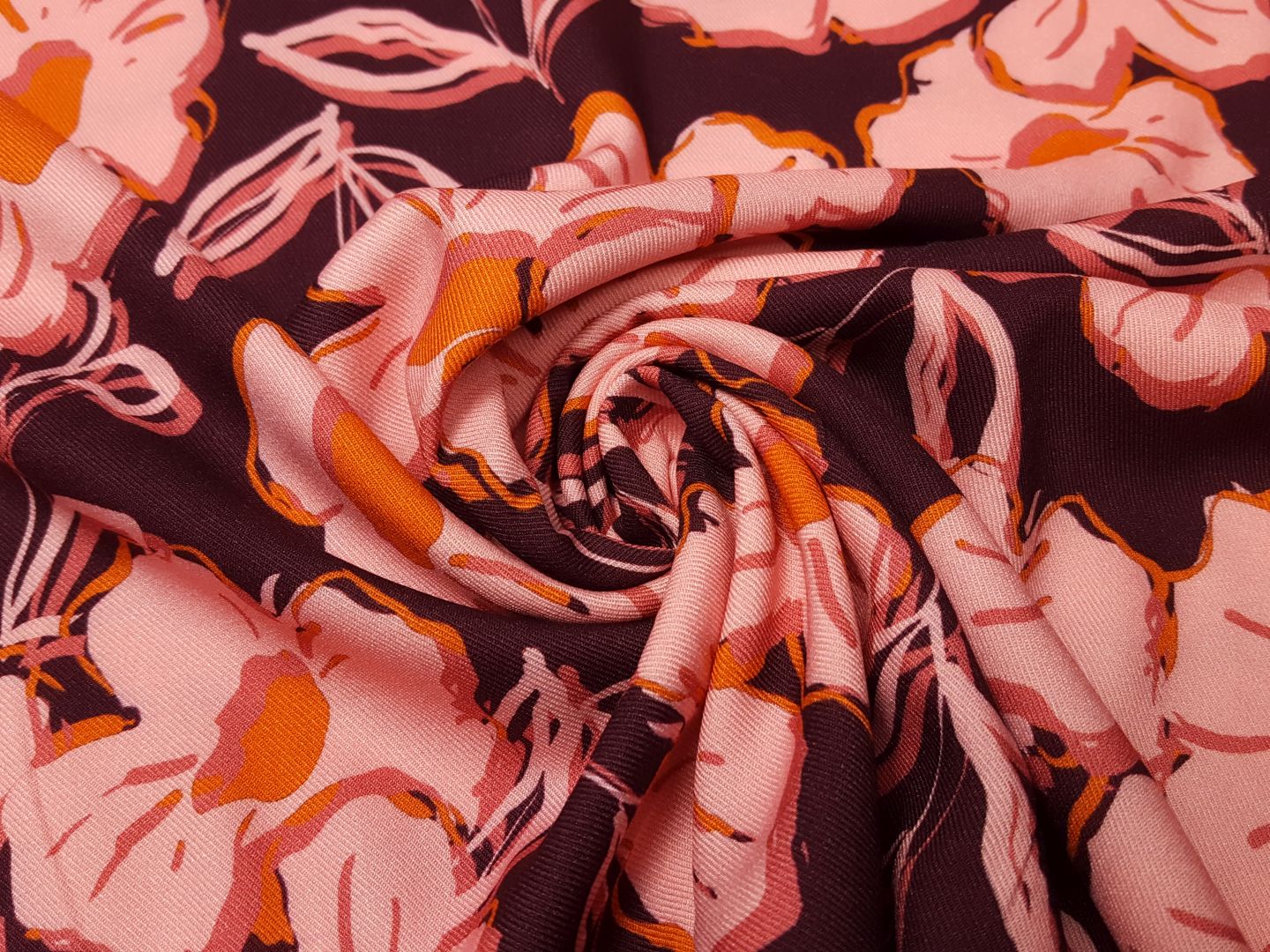 Kelly bordeaux/lachs/orange