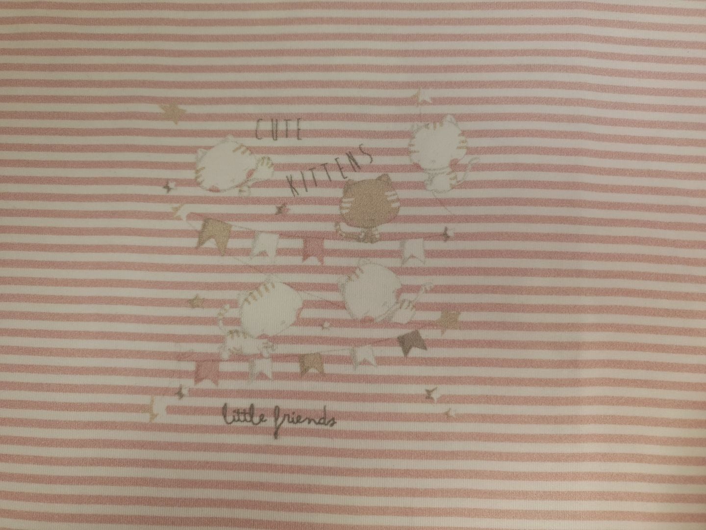 Panel Kitten rosa/offwhite/hellbraun