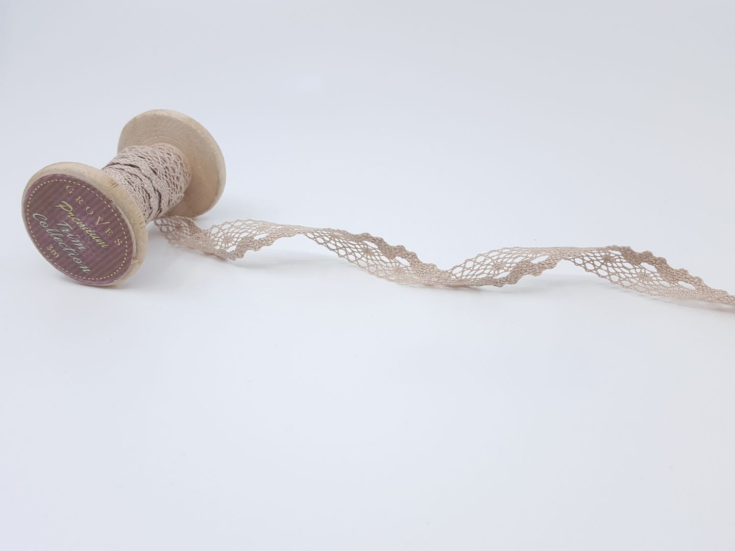 Klöppelspitze 13mm beige