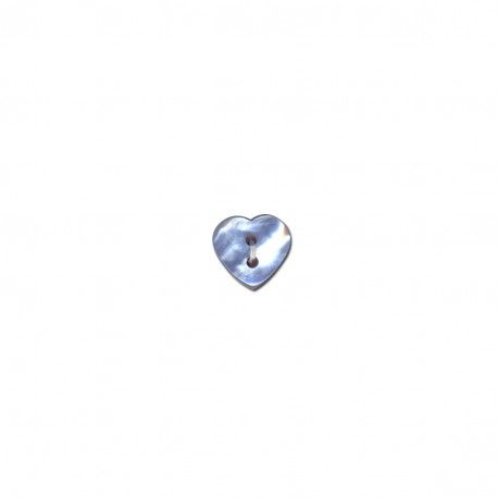 Kunstoffknöpfe Hearts 15mm hellblau