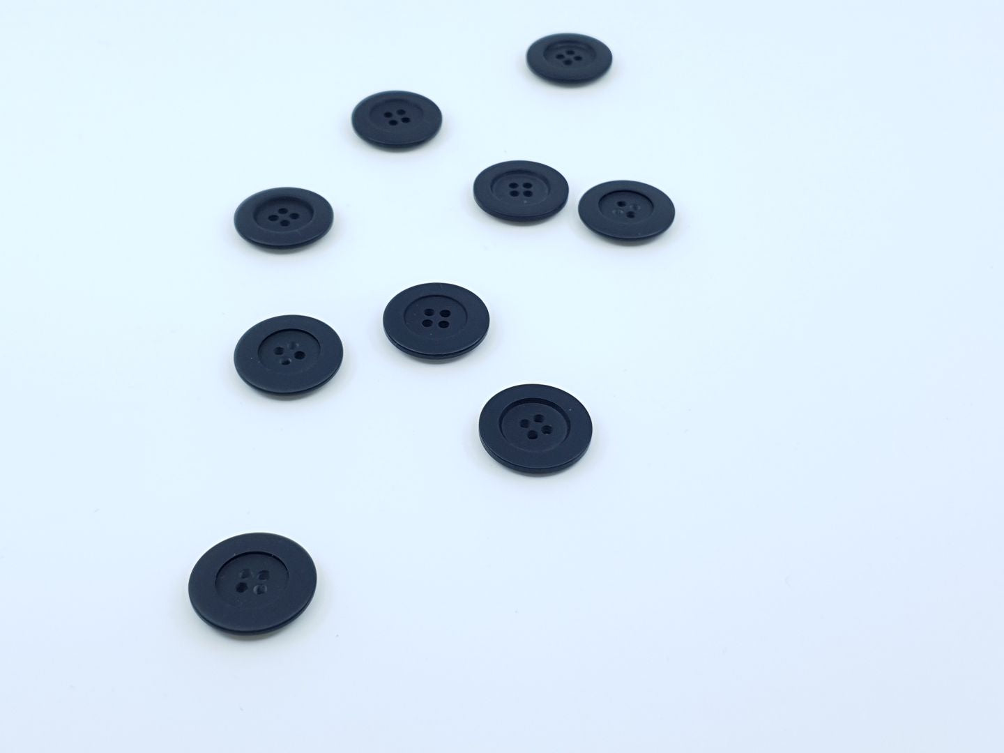 Kunststoffknöpfe 23mm schwarz
