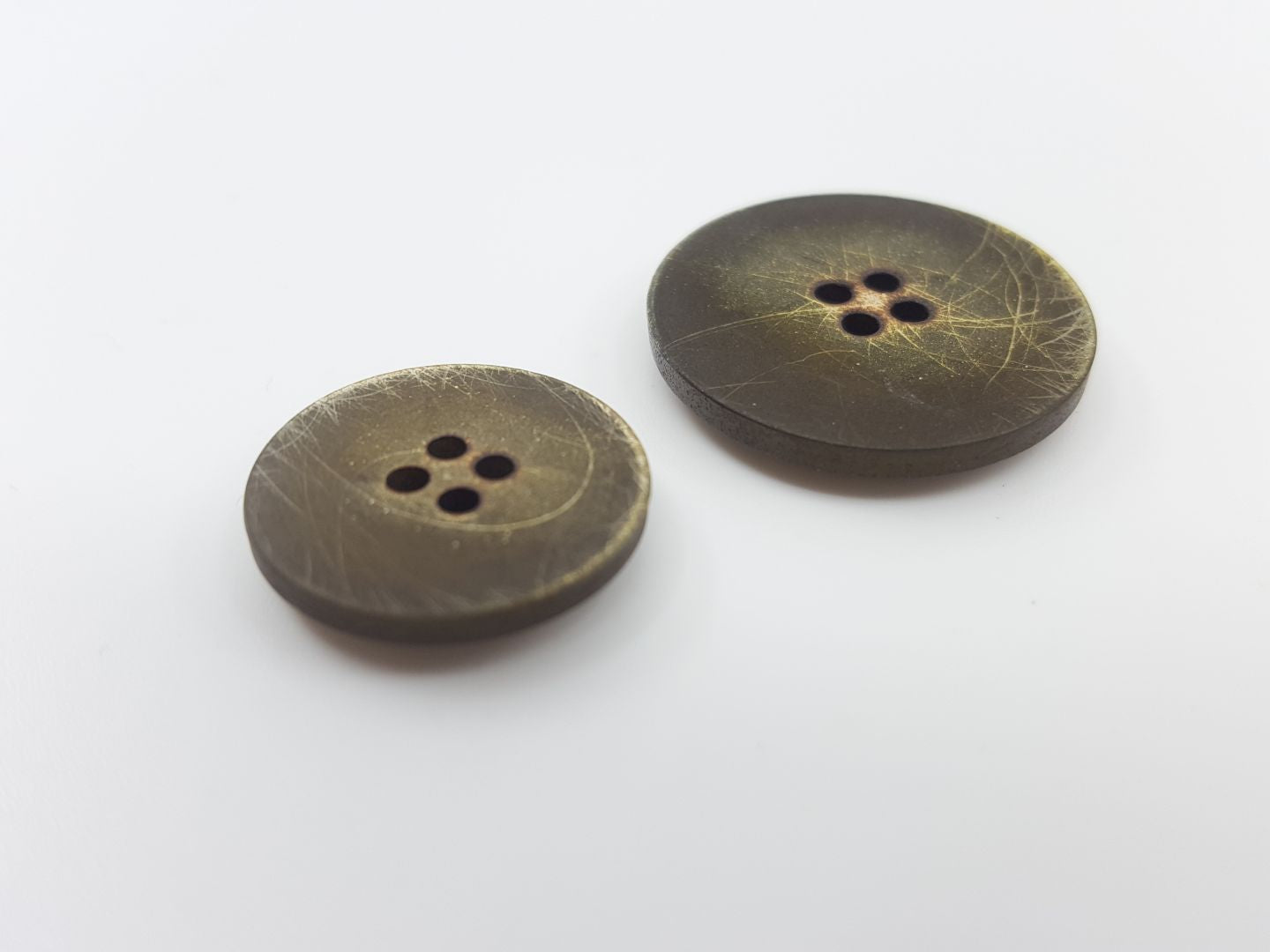 Kunststoffknöpfe grün 17mm