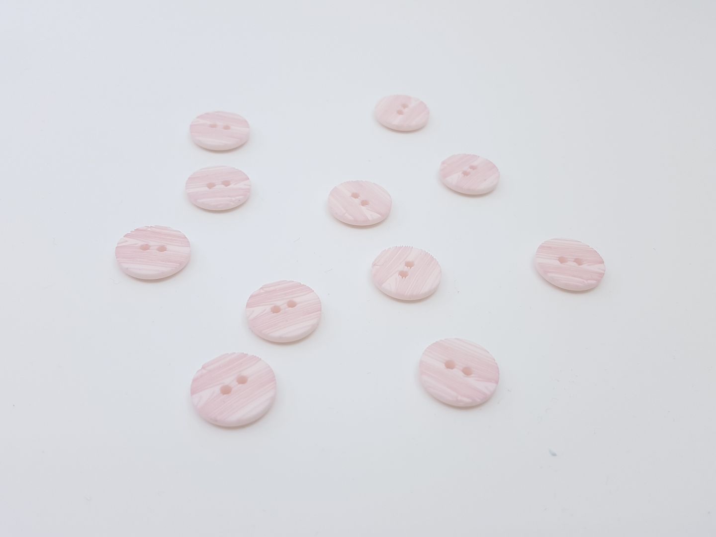 Kunststoffknöpfe rosa 15mm