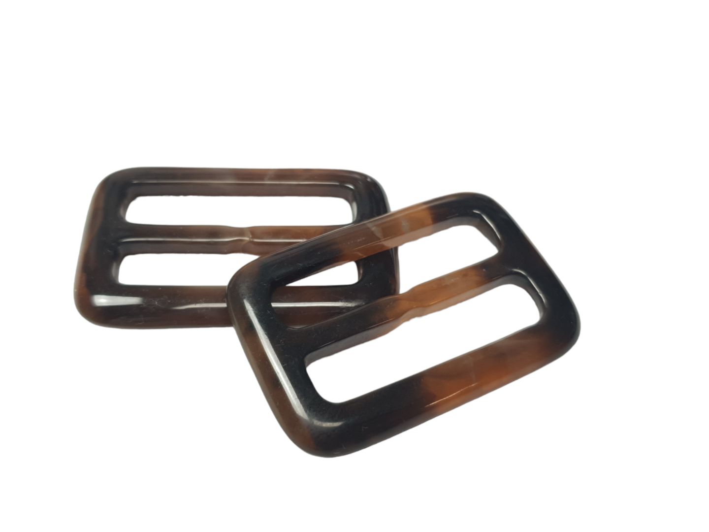 Kunststoffschieber/Versteller für 40mm Gurtband braun