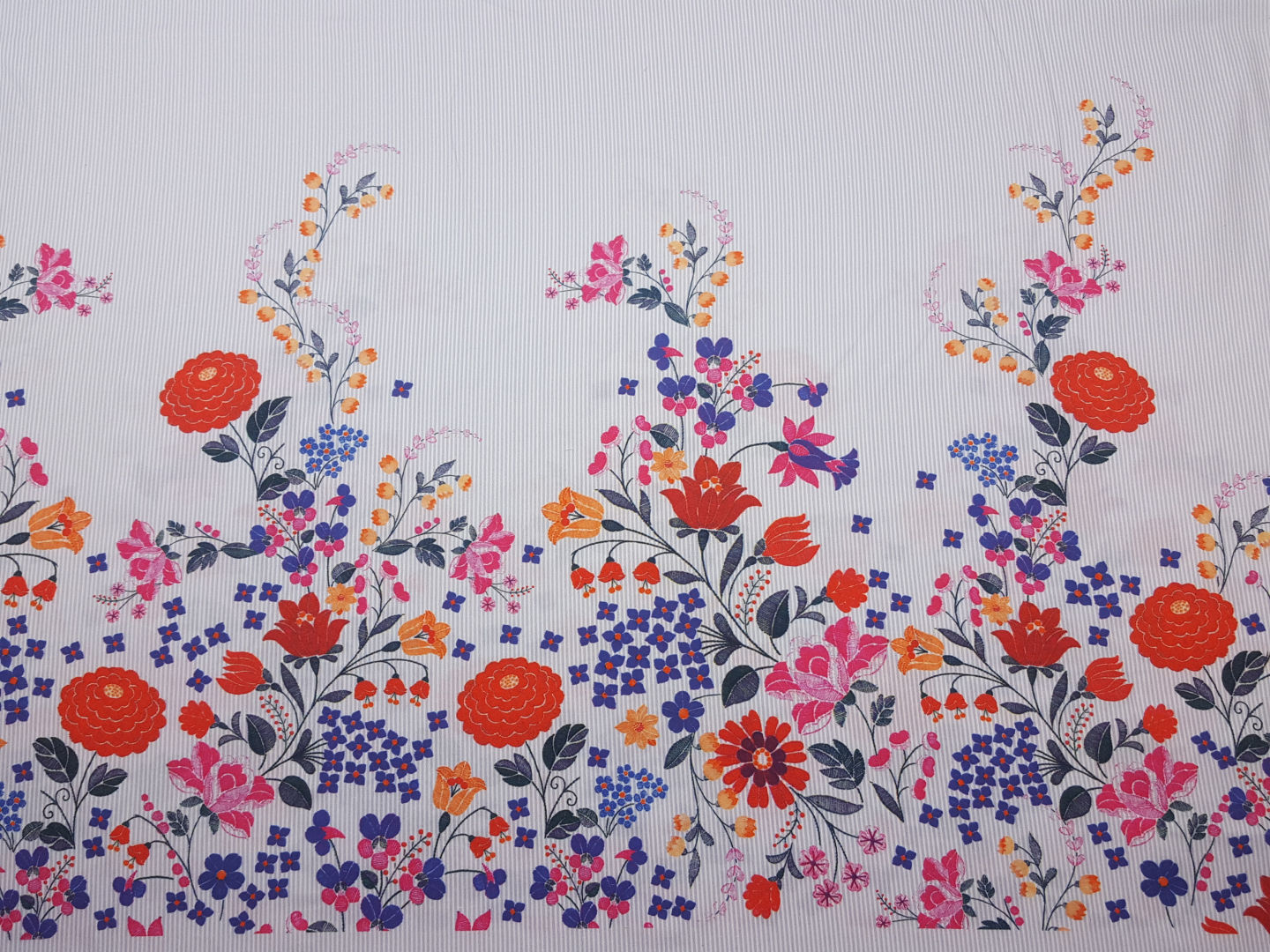 La Fe Rapportstoff grau/weiss/bunt