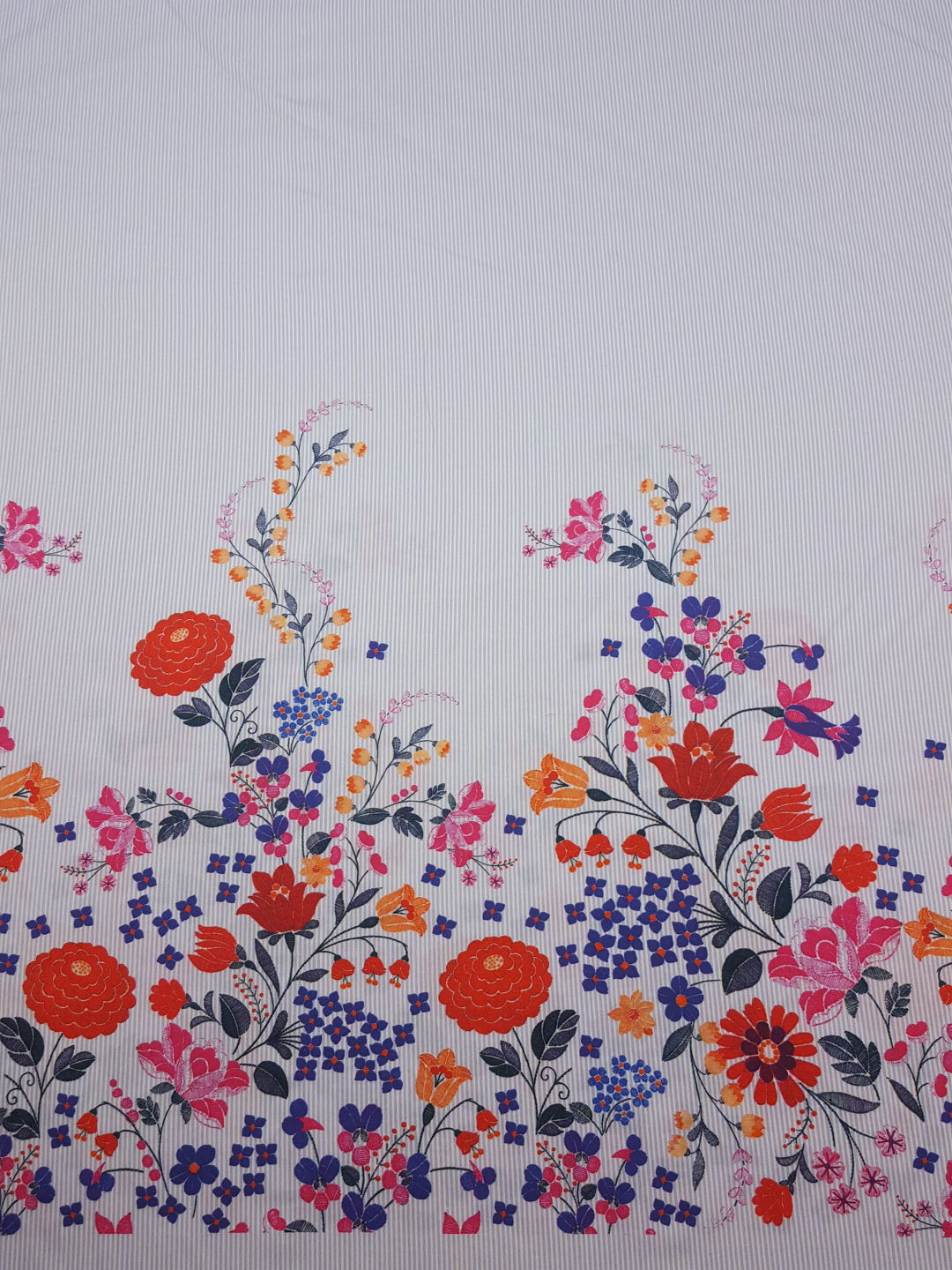 La Fe Rapportstoff grau/weiss/bunt
