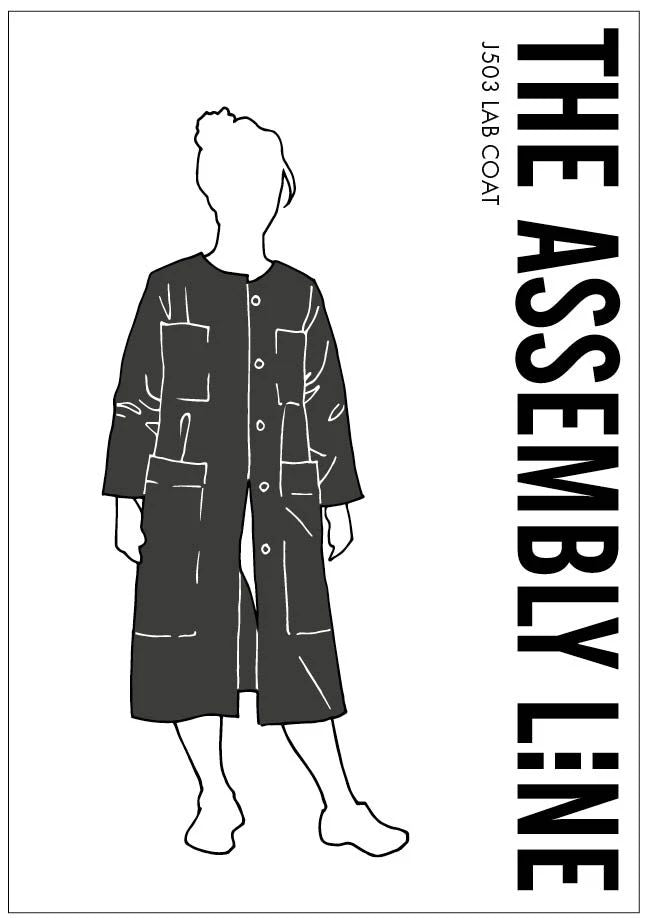 Lab Coat XS-L Papierschnittmuster von The Assembly Line