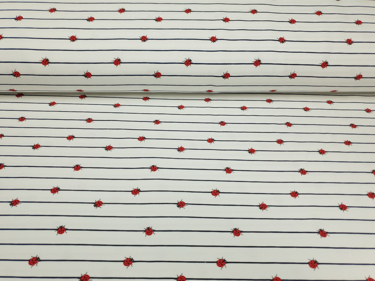 Ladybugs offwhite/schwarz/rot