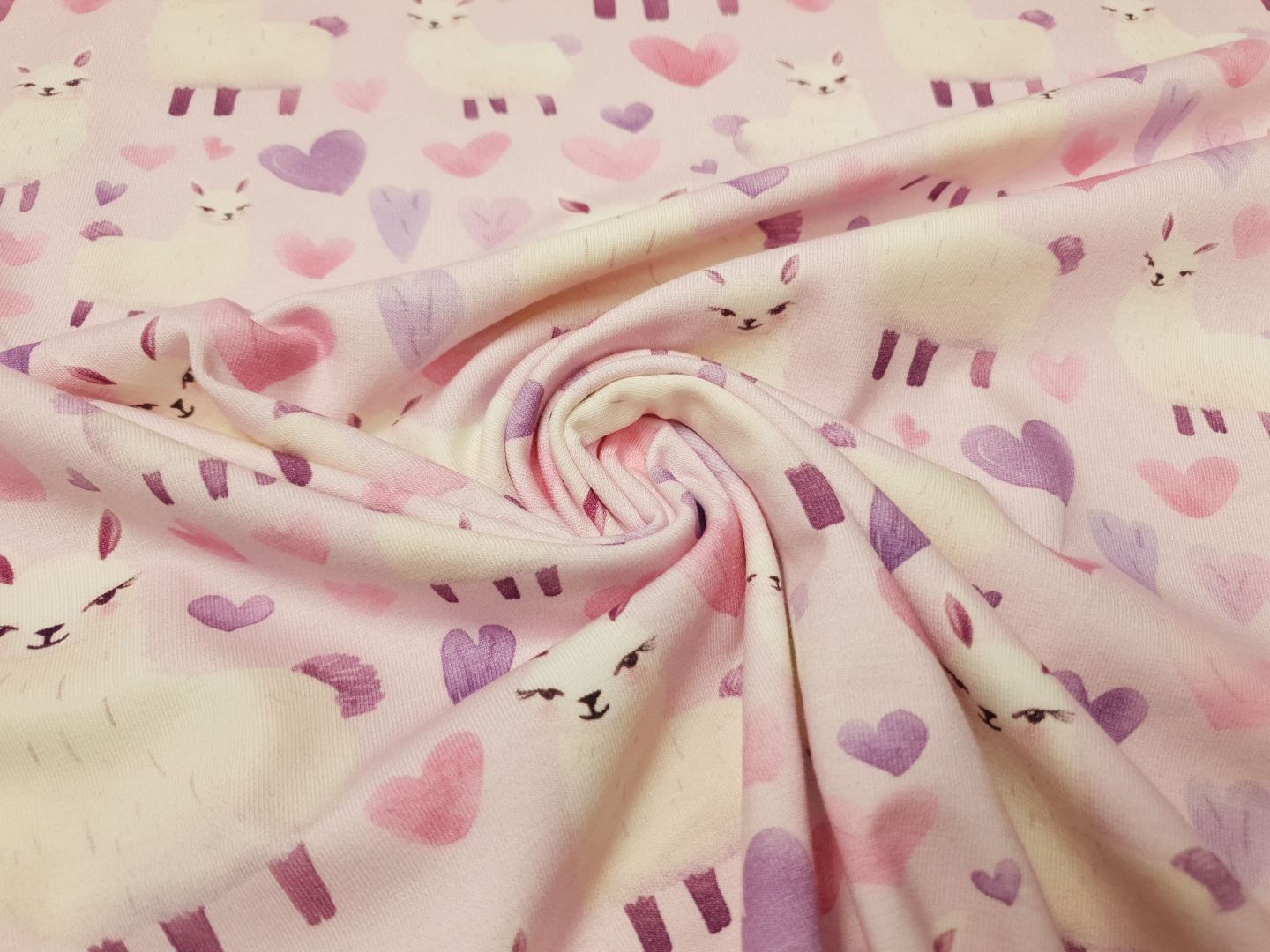 Lama flieder/rosa/lila/violett/offwhite