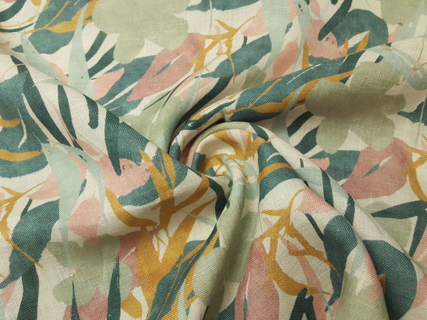 Leinen sand/dustymint/altrosa
