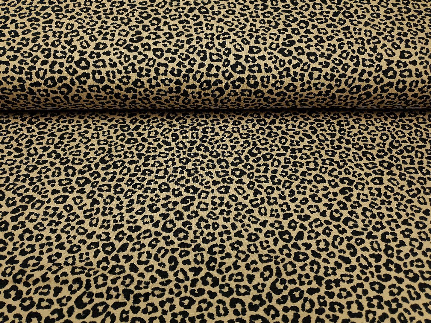 Leopard beige/schwarz