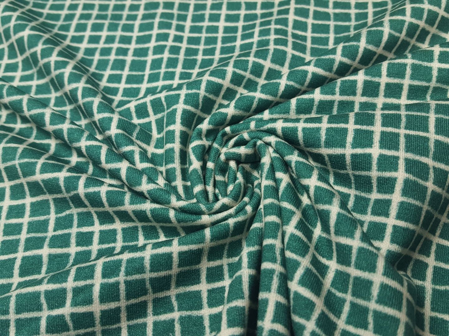 Less Plaid smaragdgrün/sand