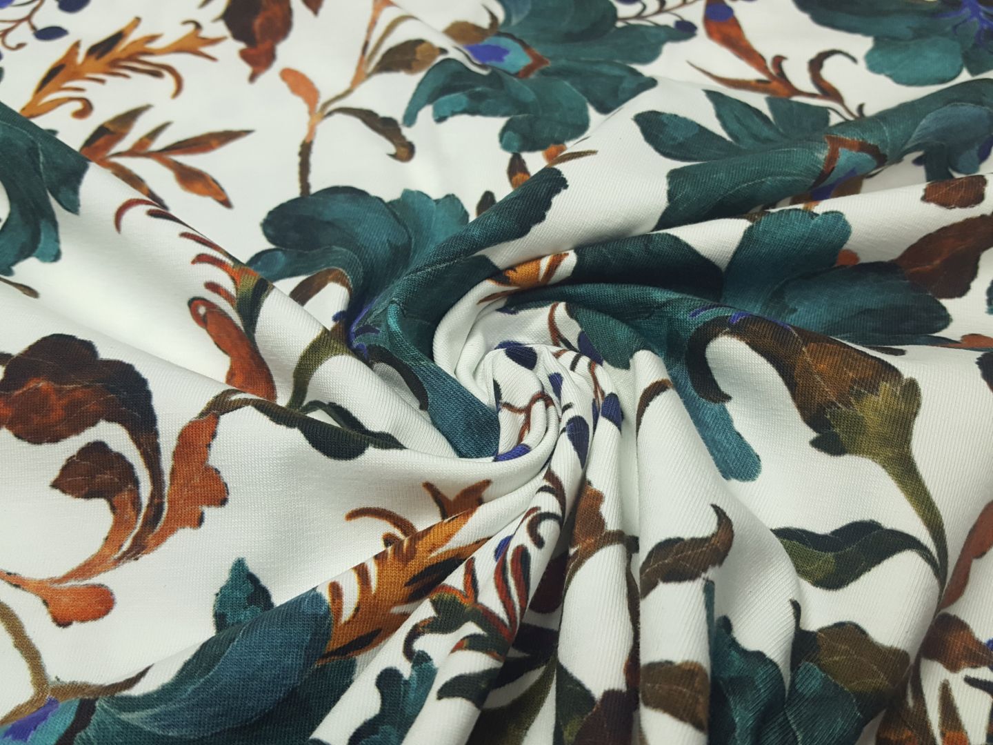 Lilly offwhite/petrol/blau/terra