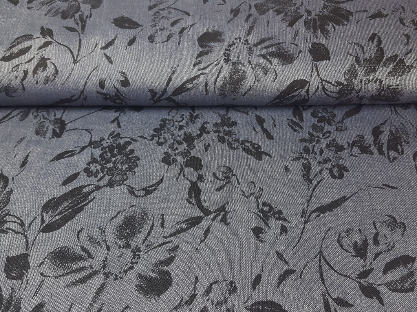 Lino Fioro jeansblau schwarz
