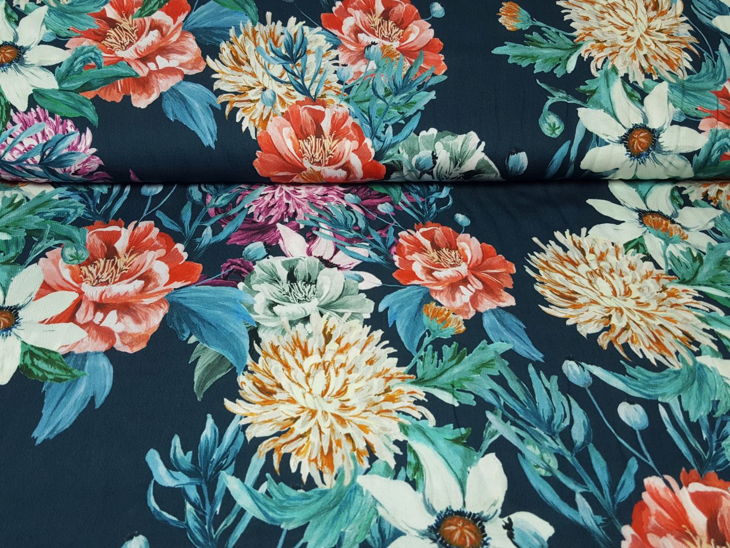 Lollo petrol/bunt