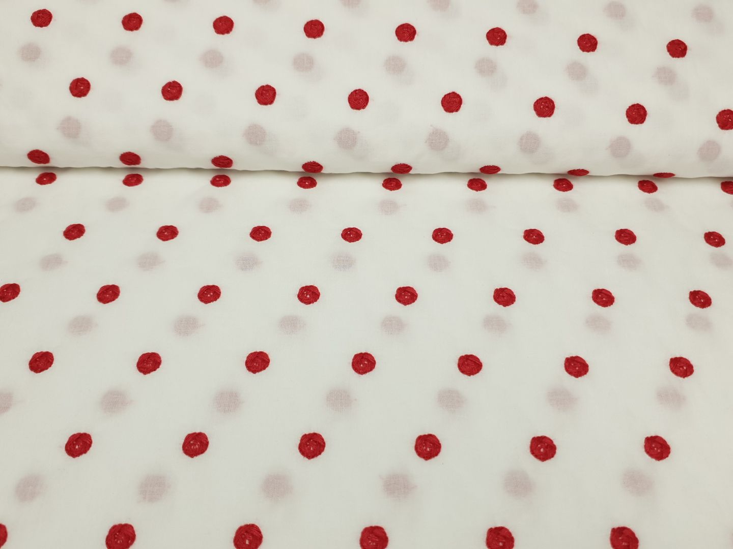 Louise offwhite/rot