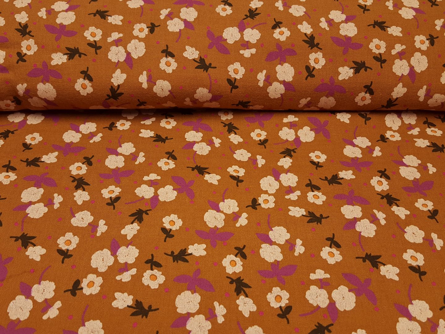 Mandy fuchsbraun/magenta/apricot