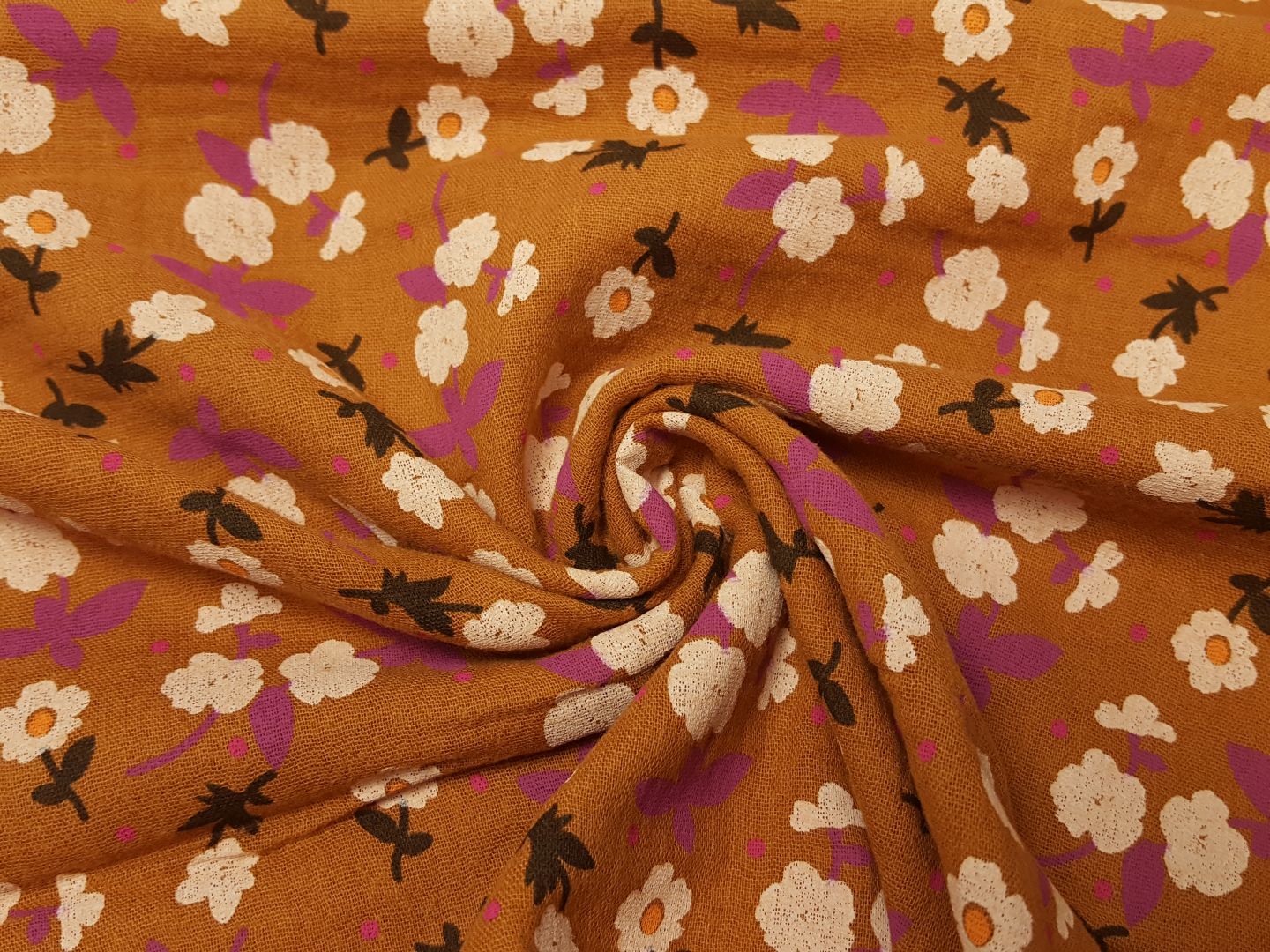 Mandy fuchsbraun/magenta/apricot