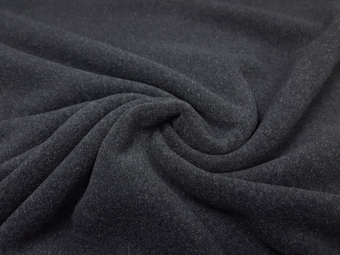 Mantel Velour anthrazit/melange