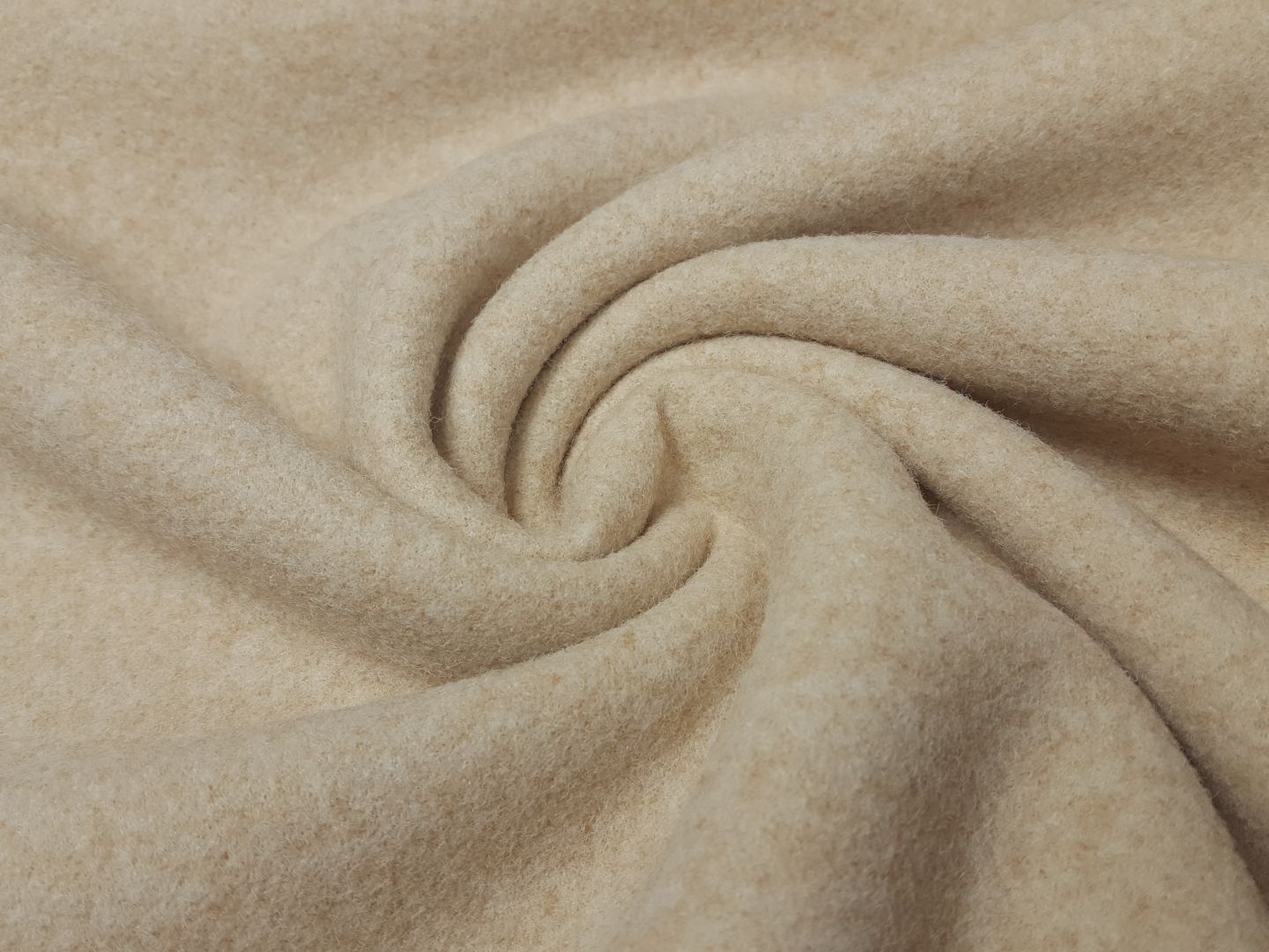 Mantelstoff beige melange