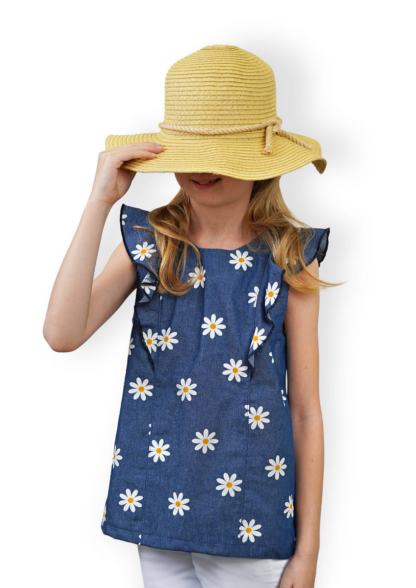 Papierschnittmuster Bluse Maribell Kinder von Fadenkäfer
