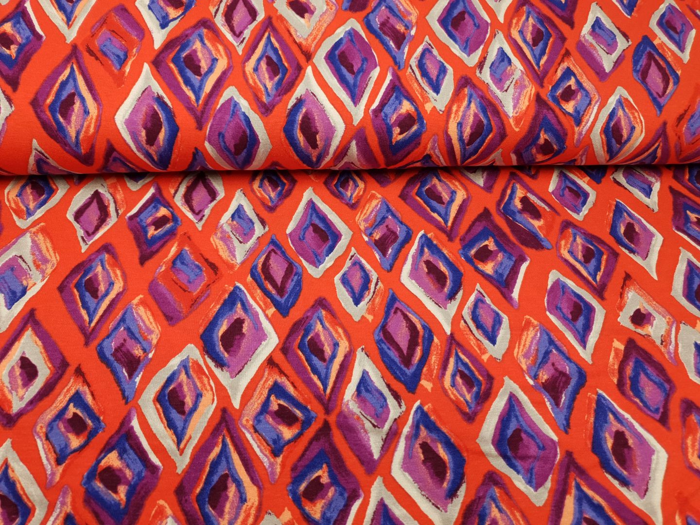 Marquise rotorange/violett/blau