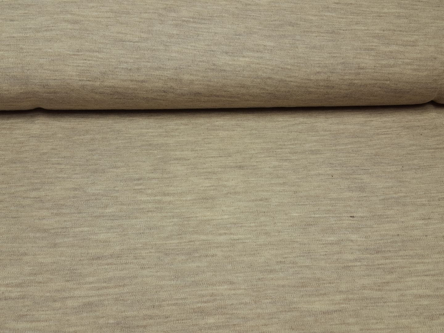 Merino-Strick beige melange