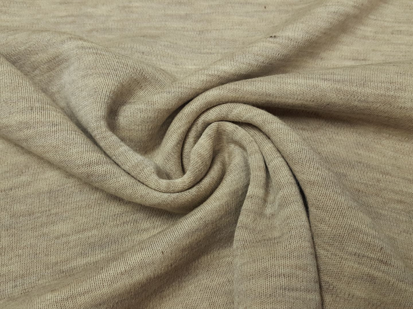 Merino-Strick beige melange