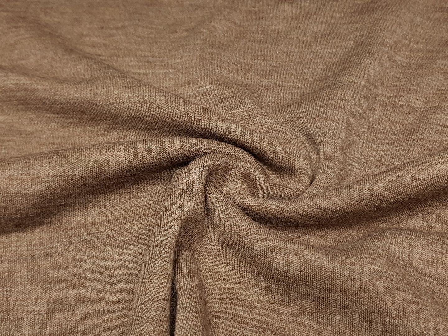 Merino-Strick hellbraun melange