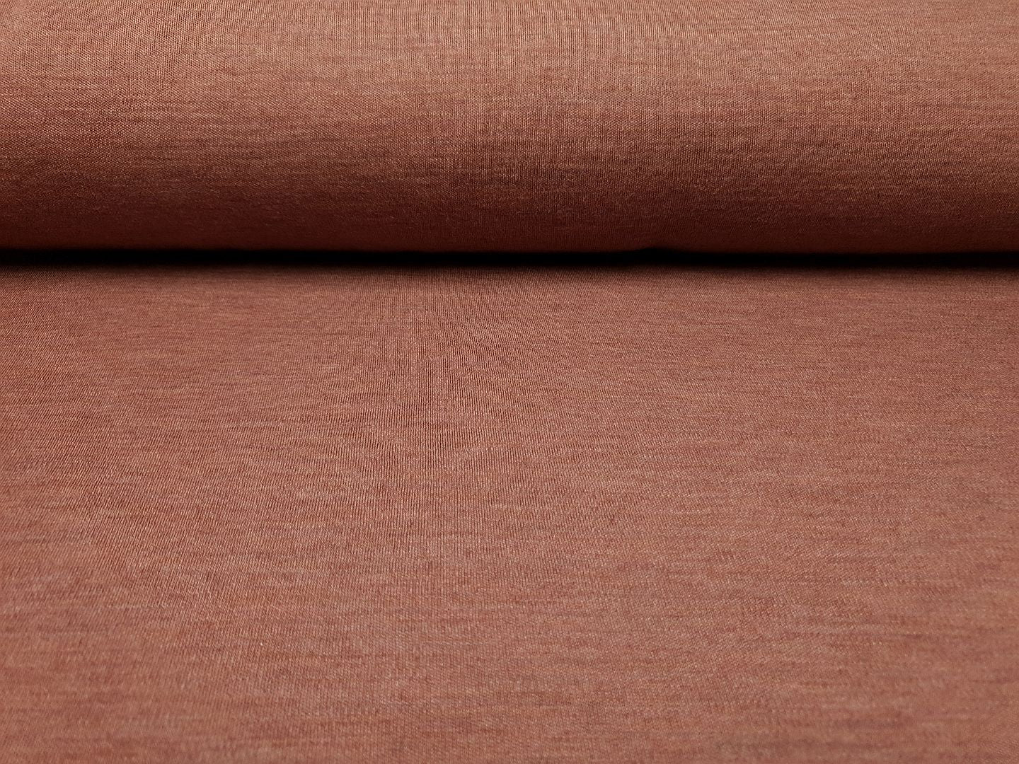 Merino-Strick terracotta melange