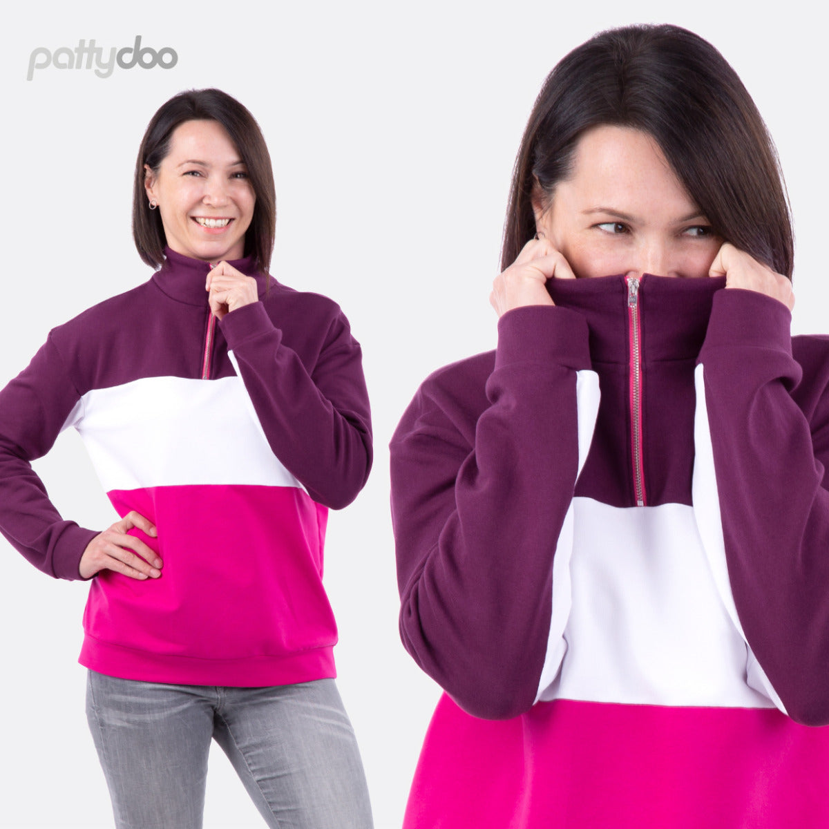 Miley Sweatshirt Damen Papierschnittmuster