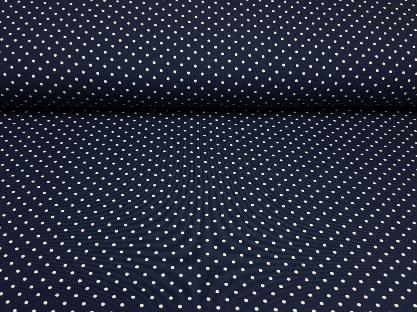 Mini Punkte blau/weiss