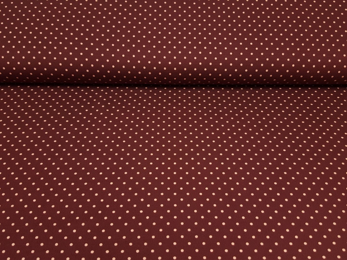 Mini Punkte bordeaux/altrosa