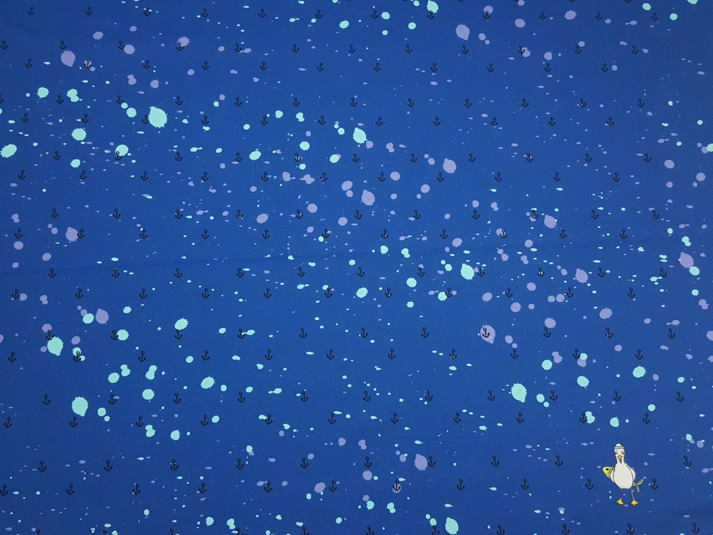 Moin Pinguin Panel royalblau