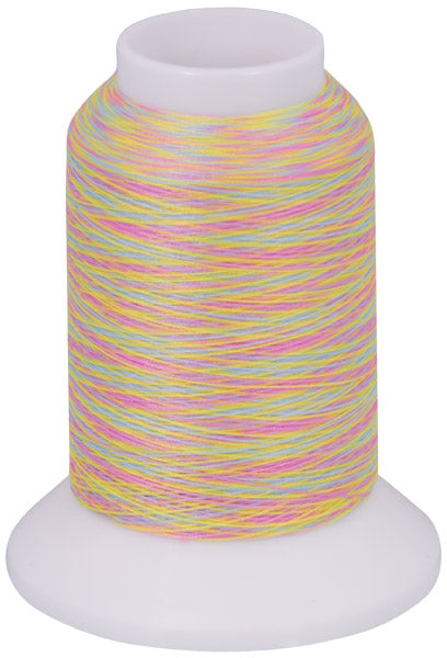 Multicolor Bauschgarn gelb-blau-rosa