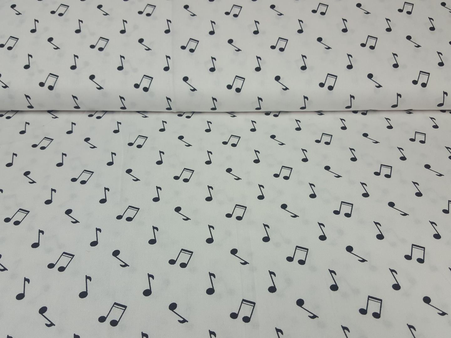Einzelstück Music Notes weiss/schwarz