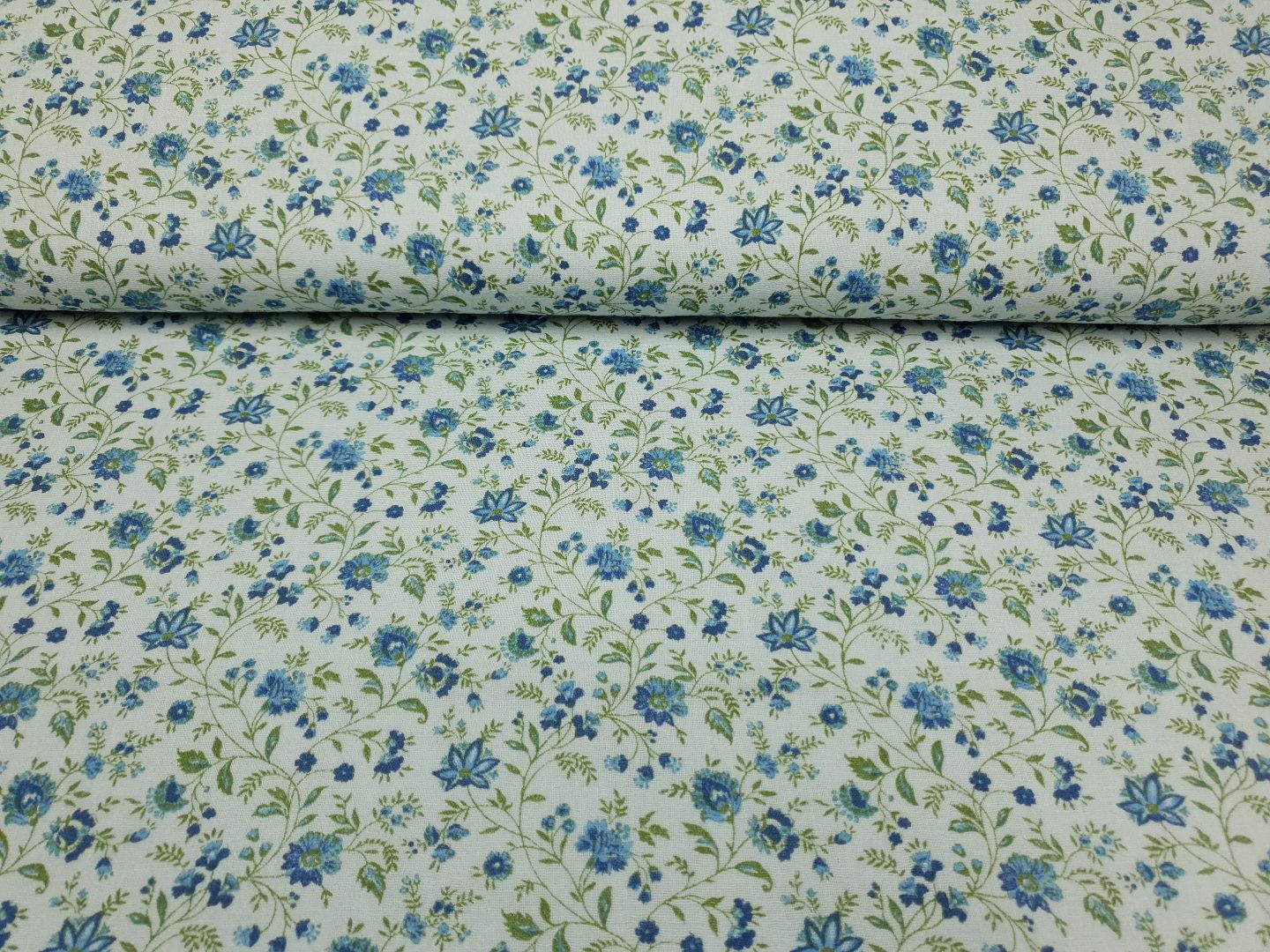 Einzelstück Muslin-Double Gaze Emmi hellblau/grün/blau