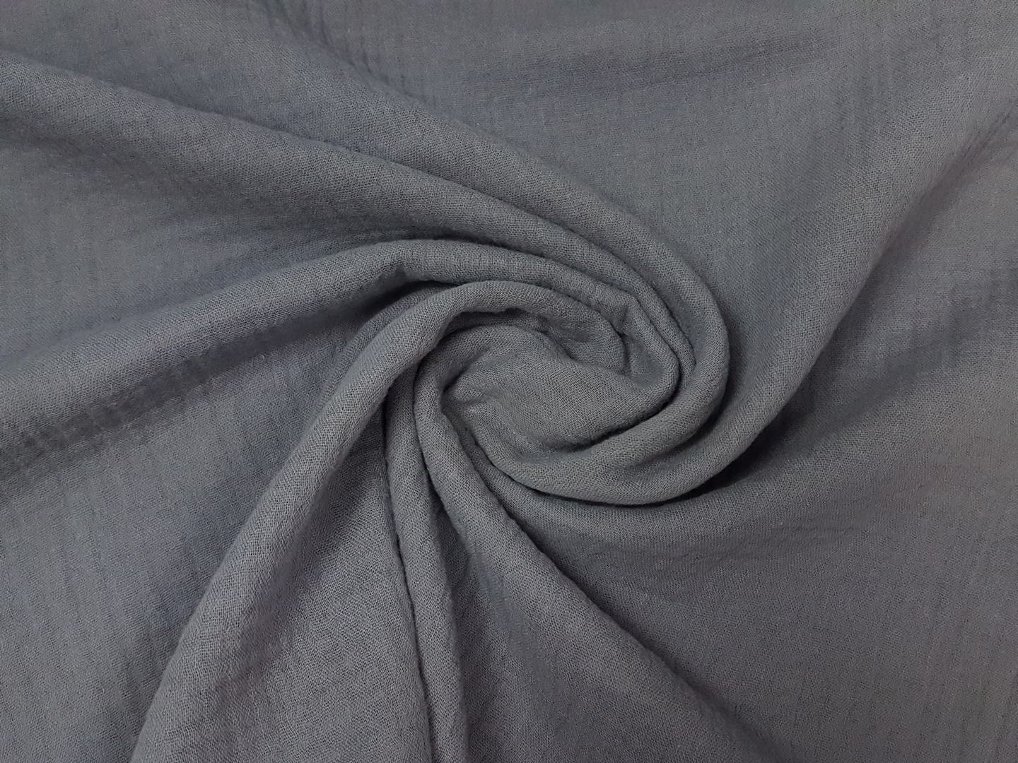 Muslin-Double Gaze grau