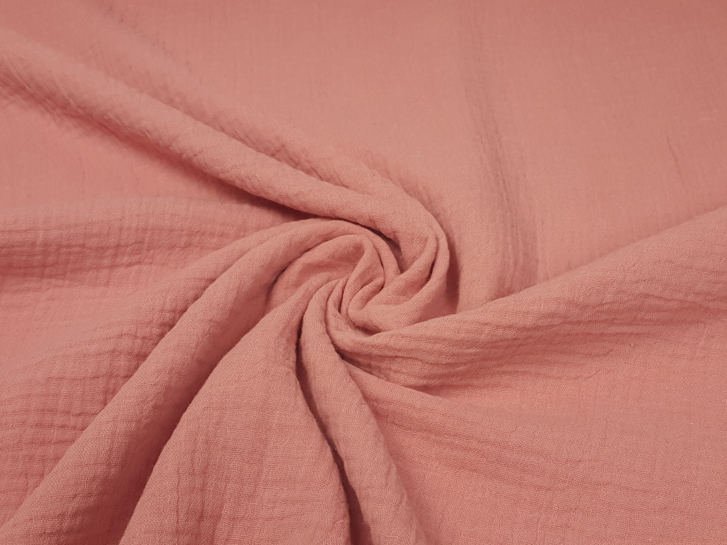Muslin Double Gaze Uni lachs