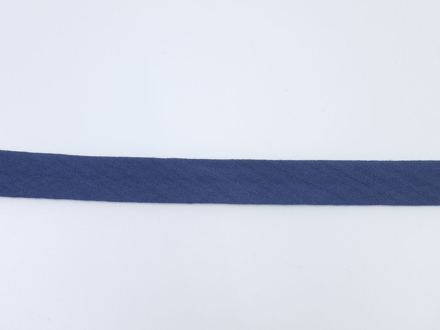 Muslin/Double Gaze Schrägband jeansblau