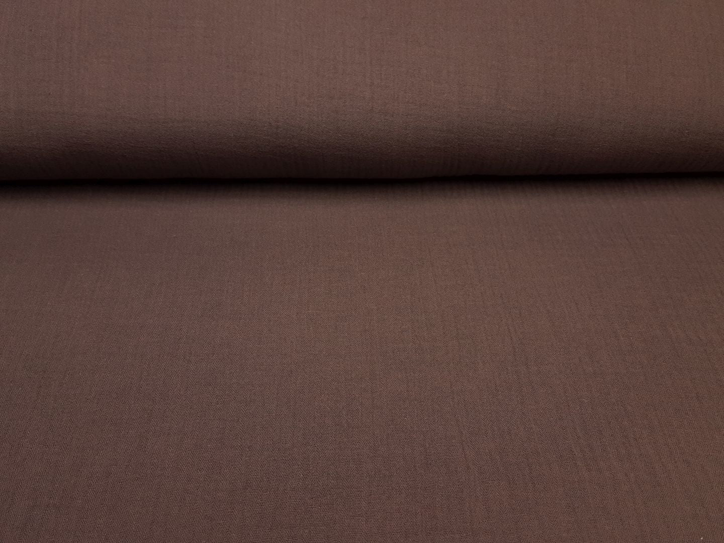 Muslin-Double Gaze uni braun