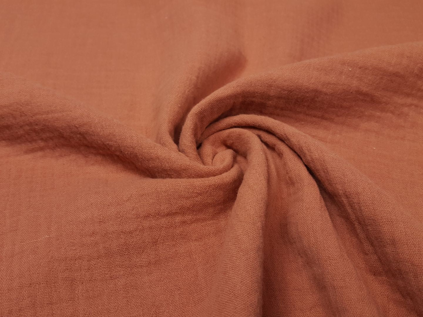 Muslin-Double Gaze Uni koralle