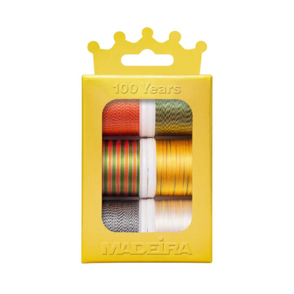 Näh- und Stickgarn 6er Multicolor Rayon 40 Garnbox