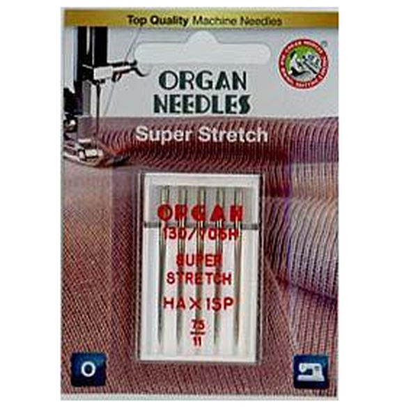 Organ HA x 1 SP Super Stretch 5x 075 Nähmaschinennadel